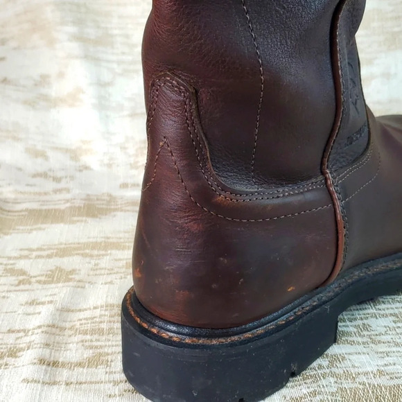 ARIAT MEN'S SIERRA H2O WATERPROOF WORK BOOTS STEEL TOE Sz 12D - Picture 8 of 14